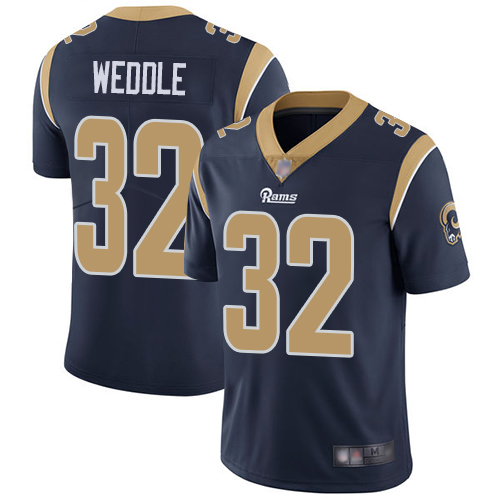 Los Angeles Rams Limited Navy Blue Men Eric Weddle Home Jersey NFL Football #32 Vapor Untouchable->los angeles rams->NFL Jersey